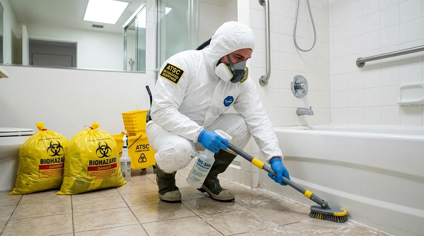 Decontamination equipment deployed for Blood Cleanup in Wallington